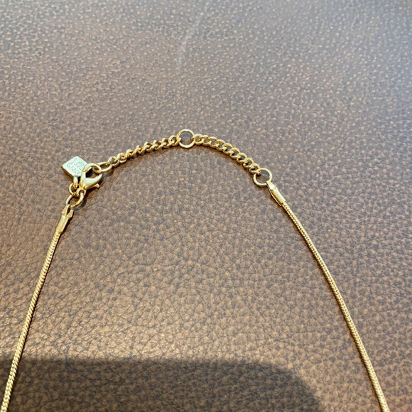 Gold and black necklace 16” - Picture 3 of 4